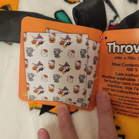 Sanrio Hello Kitty Two Matching Blankets mummy, halloween theme - Picture 2 of 5